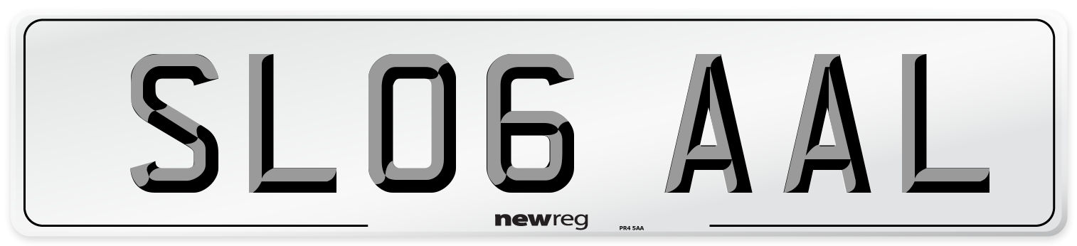 SL06 AAL Number Plate from New Reg